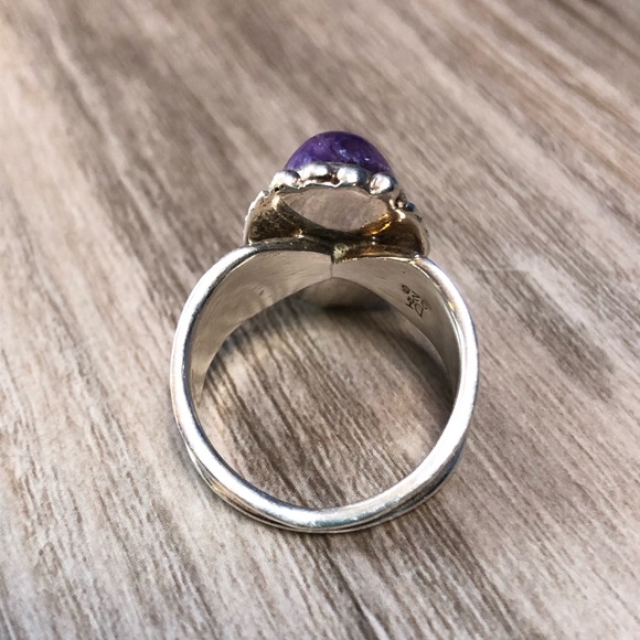 Sugilite Sterling Silver Ring 8 - Picture 6 of 11